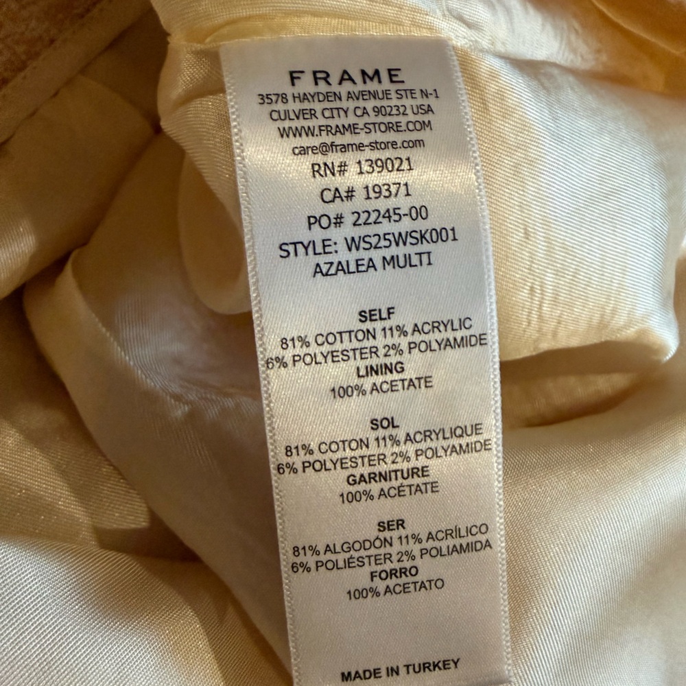 Frame Tweed Mini Skirt NWT - Picture 11 of 13